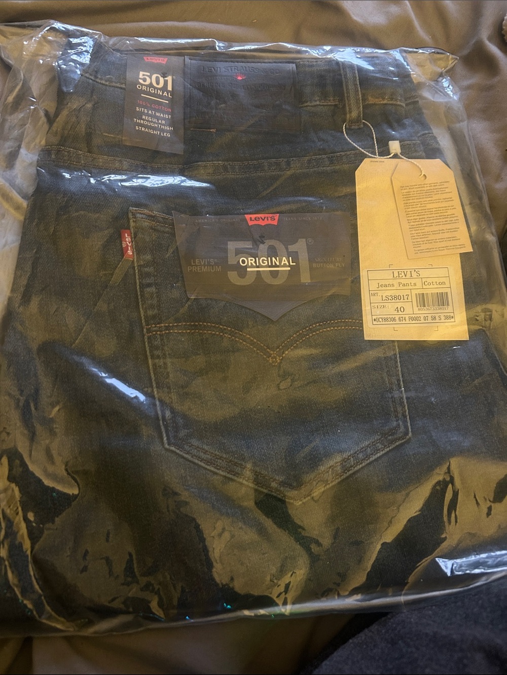 Levi's 501 Original Men's Jeans - Dark Indigo Blue